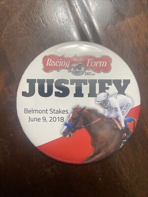 Horse Racing Justify Triple Crown Pin from Belmont Park - New 