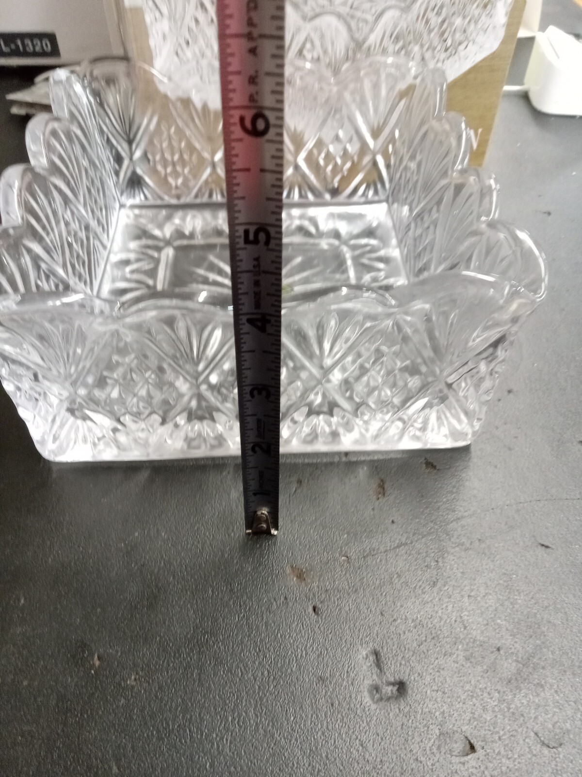 Godinger Dublin Crystal Napkin Holder square eBay