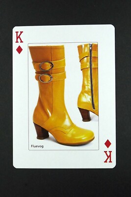 1 x Spielkarte Schuhe designed by John Fluevog King of Diamonds