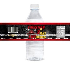 Two Fast Two Curious Water Bottle Labels