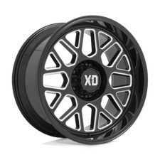 Xd Xd849 Grenade 2 20x9 6x139.7 18mm Gloss Black Milled Wheel