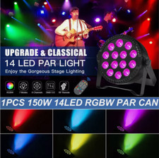 14LED 140W Par Can Light RGBW DMX512 Stage Effect Lighting Party Disco Lights US