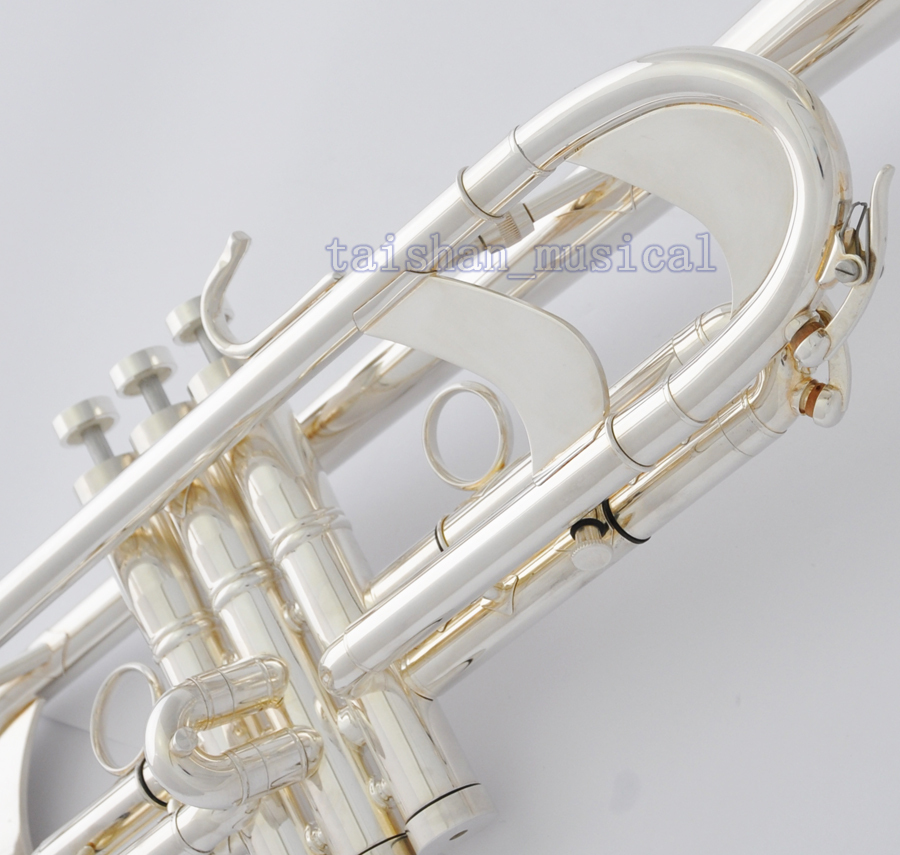 Professional Detachable Bell Silver Plating Trumpet Horn Monel Valve 5