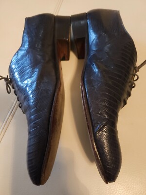 Ennesi Genuine Lizard Vintage Dress Oxfords Authentic Footwear Shoes 7 s-l1200.jpg main image 4