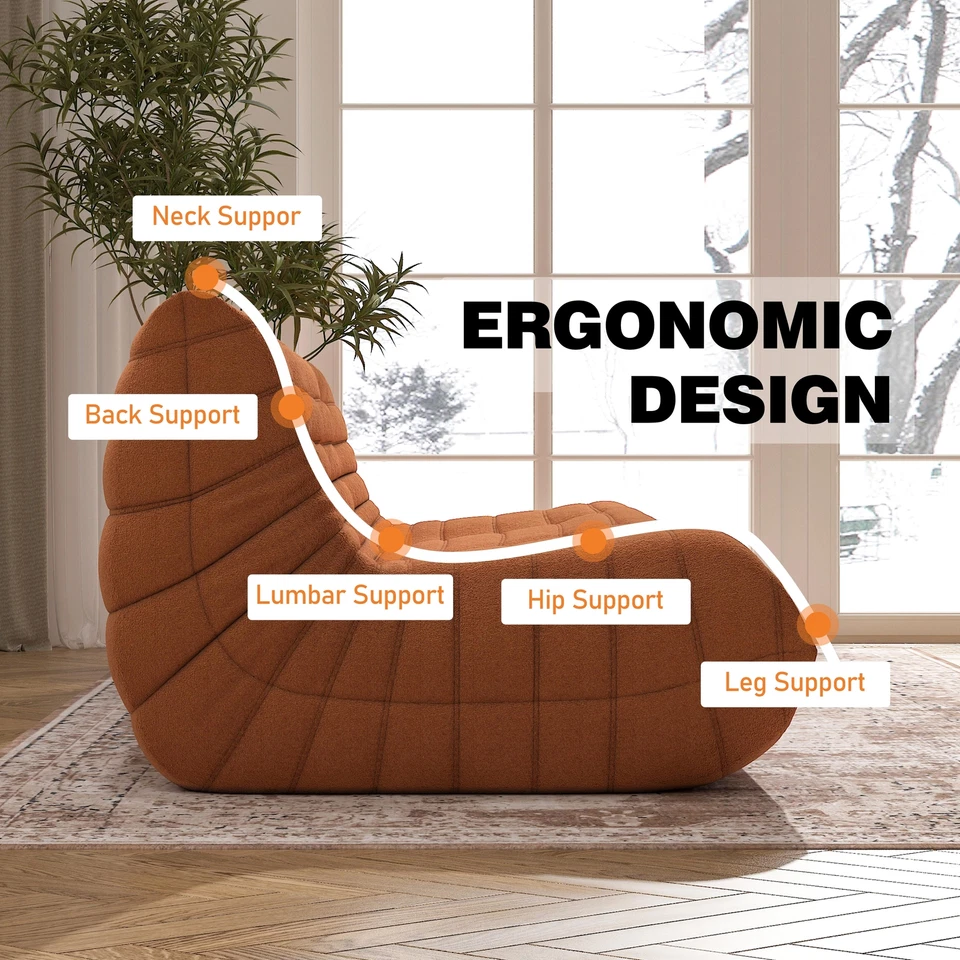 Sofá cama chaise lounge sofá de tres asientos cama de tatami oruga sofá perezoso recamier Foto 3 de 4