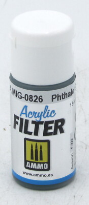 AMMO AMIG-0826 Phthalo Green [15ml] (Acrylic Filter) by Mig Jimenez Paint Effect