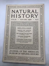 Natural History November-December, 1920