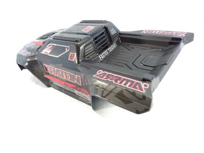 Arrma Kraton EXB 6s Factory Painted Black Body Shell with Clipless