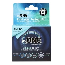 Paradise Products My One Snug Samples Latex Condoms 3 Count, New