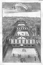 Antique maps, St Thomas Hospitall in Southwark