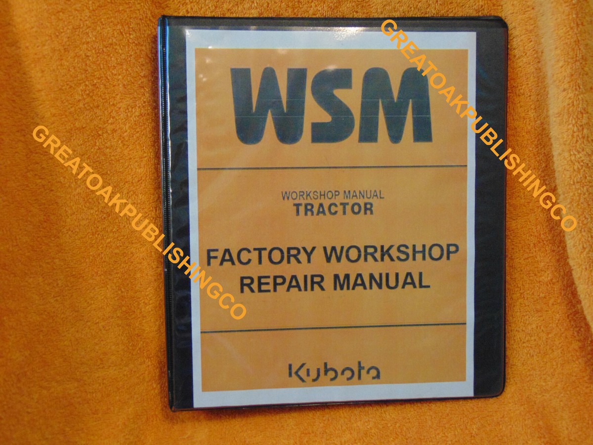 KUBOTA M4030 M8030 Tractor SERVICE WORKSHOP REPAIR MANUAL BINDER