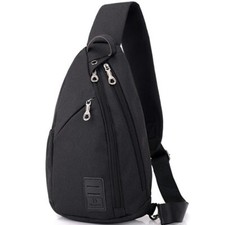 Men Shoulder Bag Crossbody Sling Chest Bag Waterproof Travel Messenger Pack