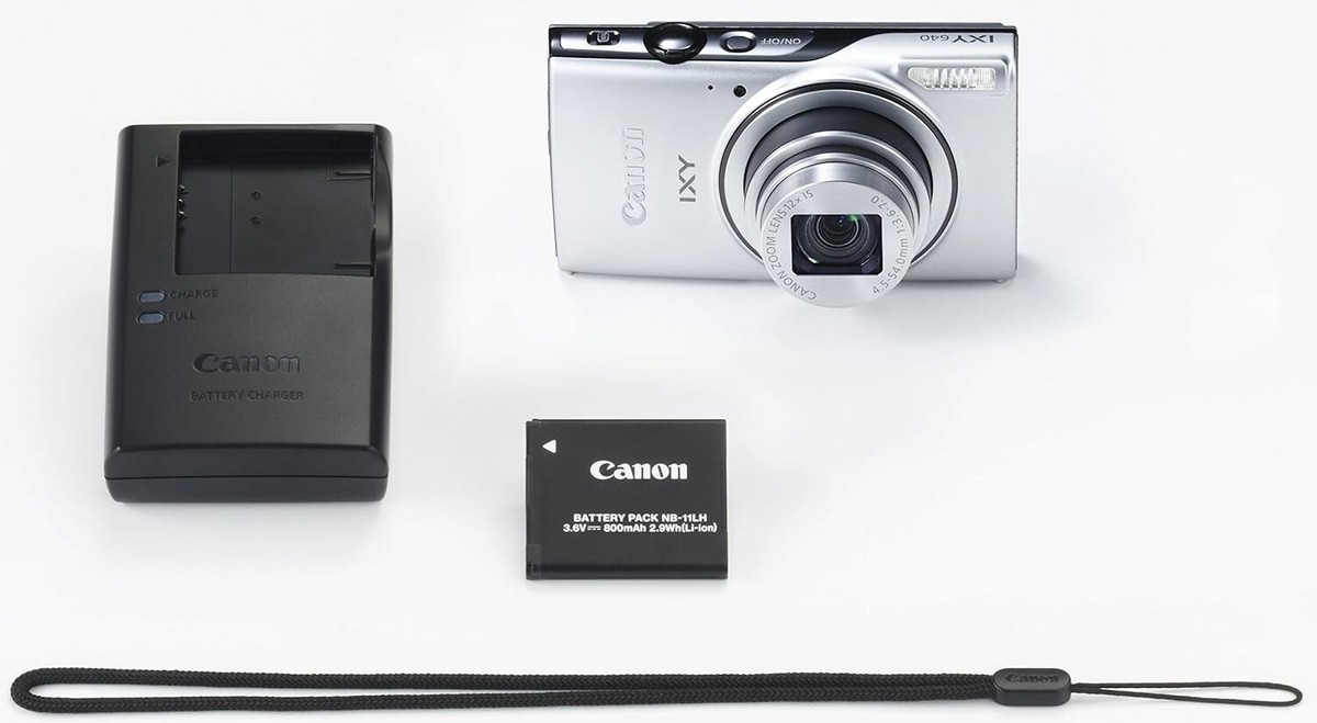 Canon Compact Digital Camera IXY 640 Silver 12x Optical Zoom