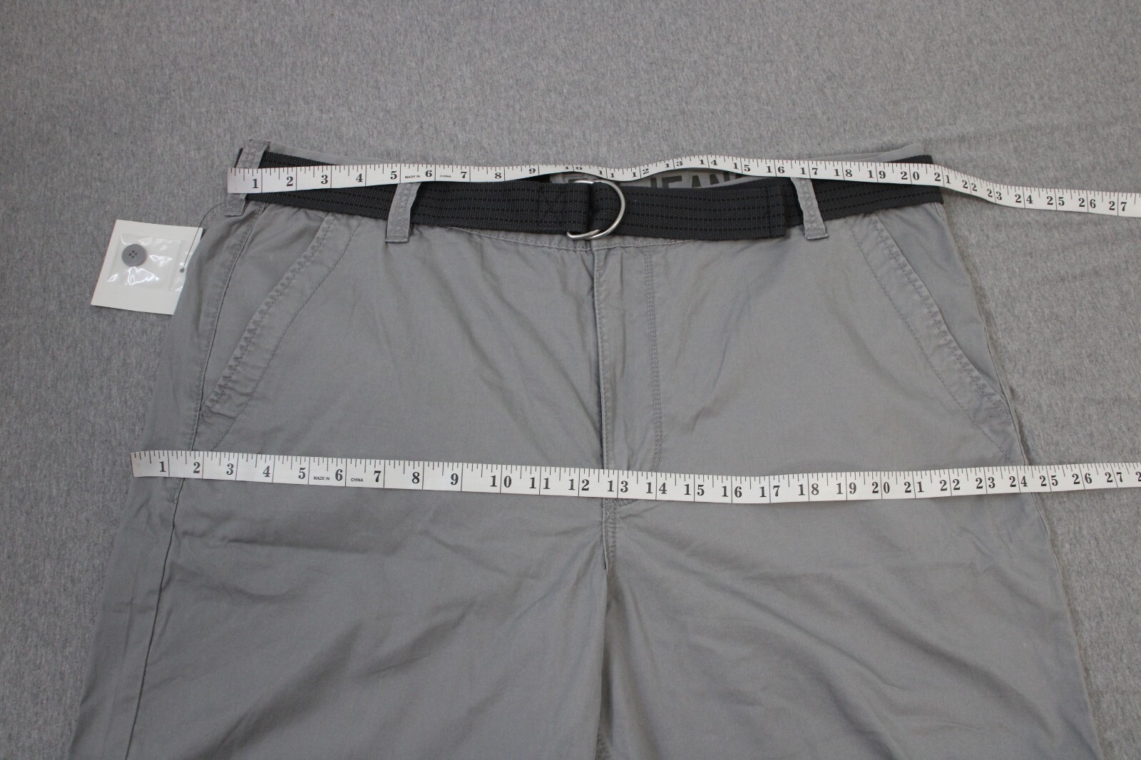 Calvin Klein Shorts Mens Size 40 Gray 100% Cotton Chino Belted NWT thumbnail 6