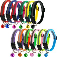 Dog LED Collar Blinking Night Flashing Light Up Glow Adjustable Pets Safety USA