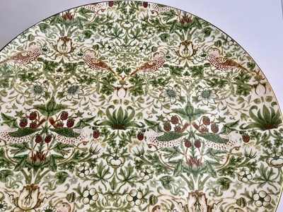 Morris & Co Strawberry Thief Sage Green Tableware   Willow Bough Collection