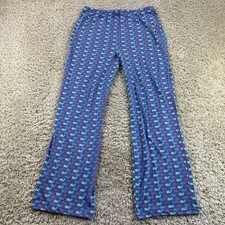 Vineyard Vines Pajama Pants Youth Girls Size XL 16 Whale Straight Leg Blue