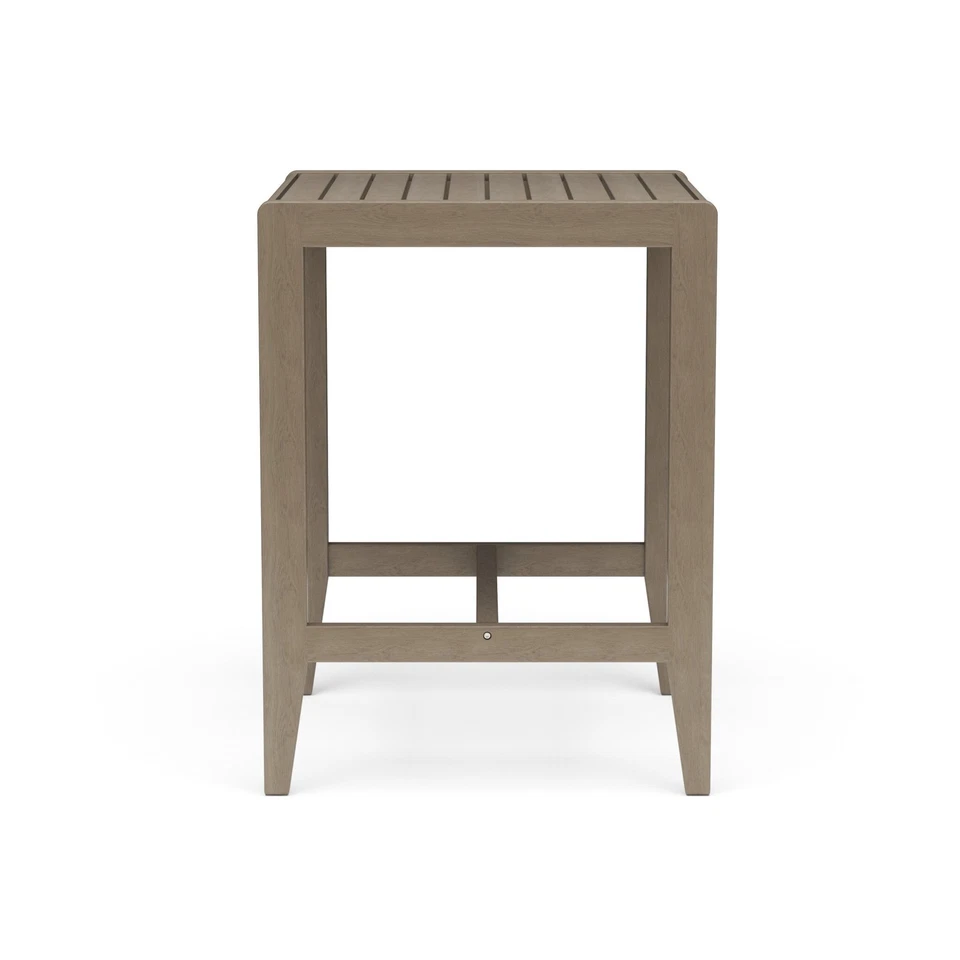 Mesa de bistró alta para exteriores de madera gris Homestyles Sustain - 30" Foto 4 de 4