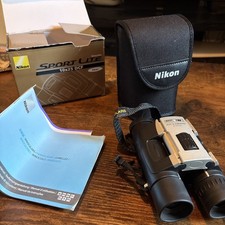 Nikon Sport Lite Binoculars 10x25 5" Boxed with case & manual