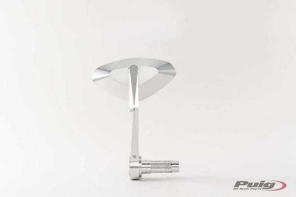 Puig Handlebar Bar End Mirror Hi-Tech 4 SIlver Aluminium Universal