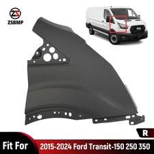 Front Passenger Side Fender Panel Steel For 2015-2024 Ford Transit 150 250 350