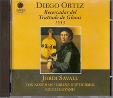 Diego Ortiz - Recercadas Del Tratado De Glosas. 1553, (CD)