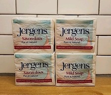 4 Jergens Mild Soap, Cleans Freshens, 3 Bars- 3oz Each 9oz Total Pack