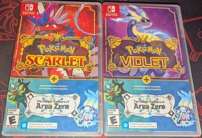 Pokemon Scarlet + Violet Bundle The Hidden Treasure of Area Zero Nintendo Switch