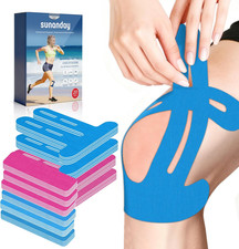 20 PCS Waterproof Kinesiology Tape for Shoulders/Knees,Precut Strips for Knee Pa