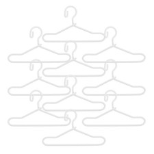 10 Pcs Miniature Hangers For Doll Clothes Alloy Material Closet Hangers