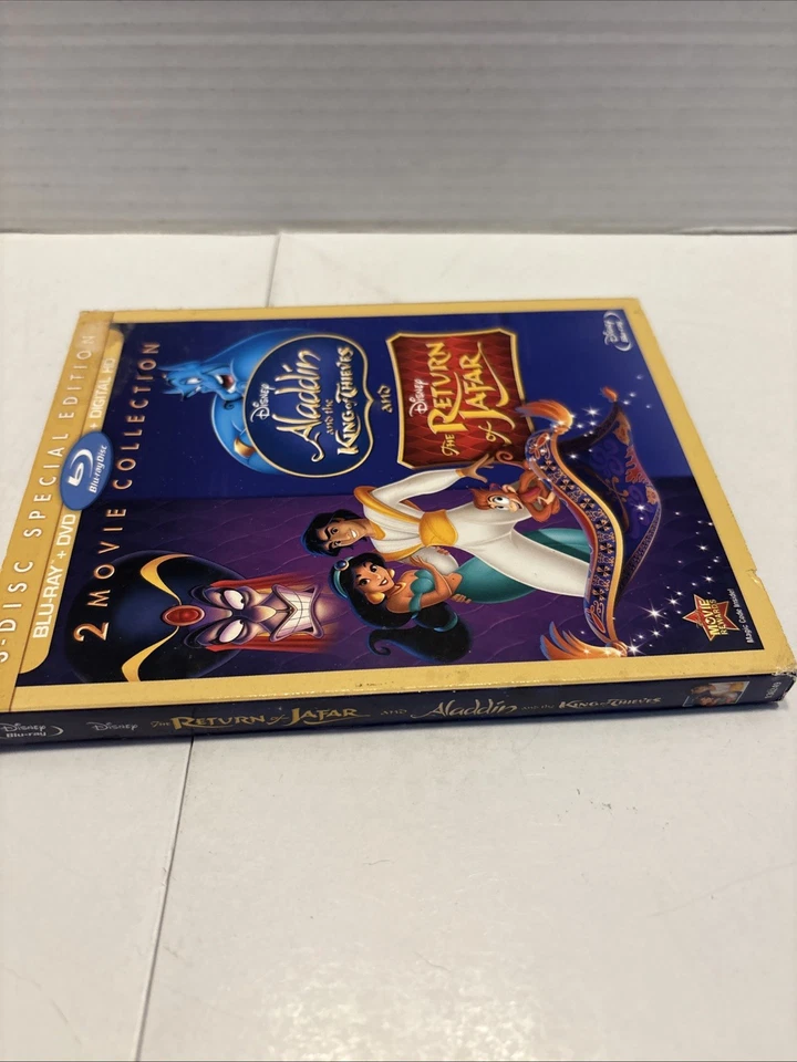 Aladdin and the King of Thieves/The Return of Jafar Blu Ray / DVD w Slipcover VG - Image 3 of 4