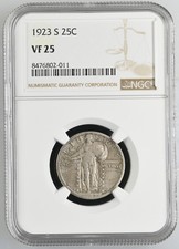 1923 S Standing Liberty Quarter NGC VF-25