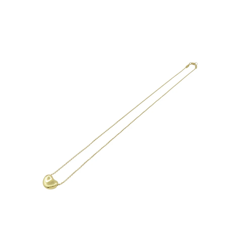 Tiffany & Co Elsa Peretti Bean Pendant Necklace 18k Yellow Gold - Image 4 of 4