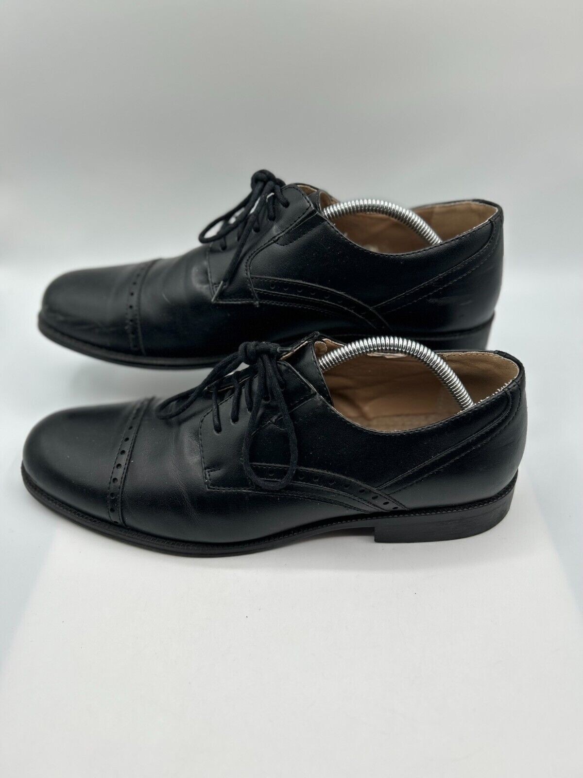 SAOLA Scarpe eleganti J Ferrar JF Dane Oxford da uomo taglia 11 nere in pelle con lacci punta a cappuccio