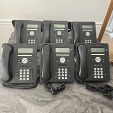 Lot of 6 AVAYA 9504 700500206 Digital Desk Phone with stands