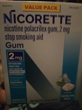 Nicorette 2 mg Gum, White Ice Mint - 160 Count