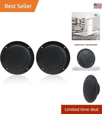 4 Inches Waterproof Marine Ceiling Flush Wall Mount Speakers with 160 Watts P...