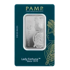 Pamp Suisse Lady Fortuna 45th Anniversary 1 oz Silver Bar - In Assay