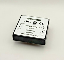 Power-One DGP20E24T5/15 20W DC-DC Converter 24V to 5V /-15V NOS