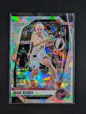2024 Panini Prizm WNBA Silver Cracked Ice Prizms #89 Grace Berger Indiana Fever