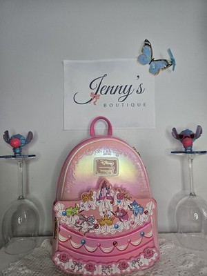 Loungefly Disney Princesses Pink Mini Backpack Handbag Disney Collectible