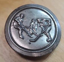 Vintage 1977 Hockey Players Great American Belt Buckle Made In USA