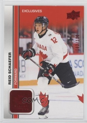2023 Upper Deck Team Canada Juniors Men's U-20 Exclusives /100 Reid Schaefer z6b