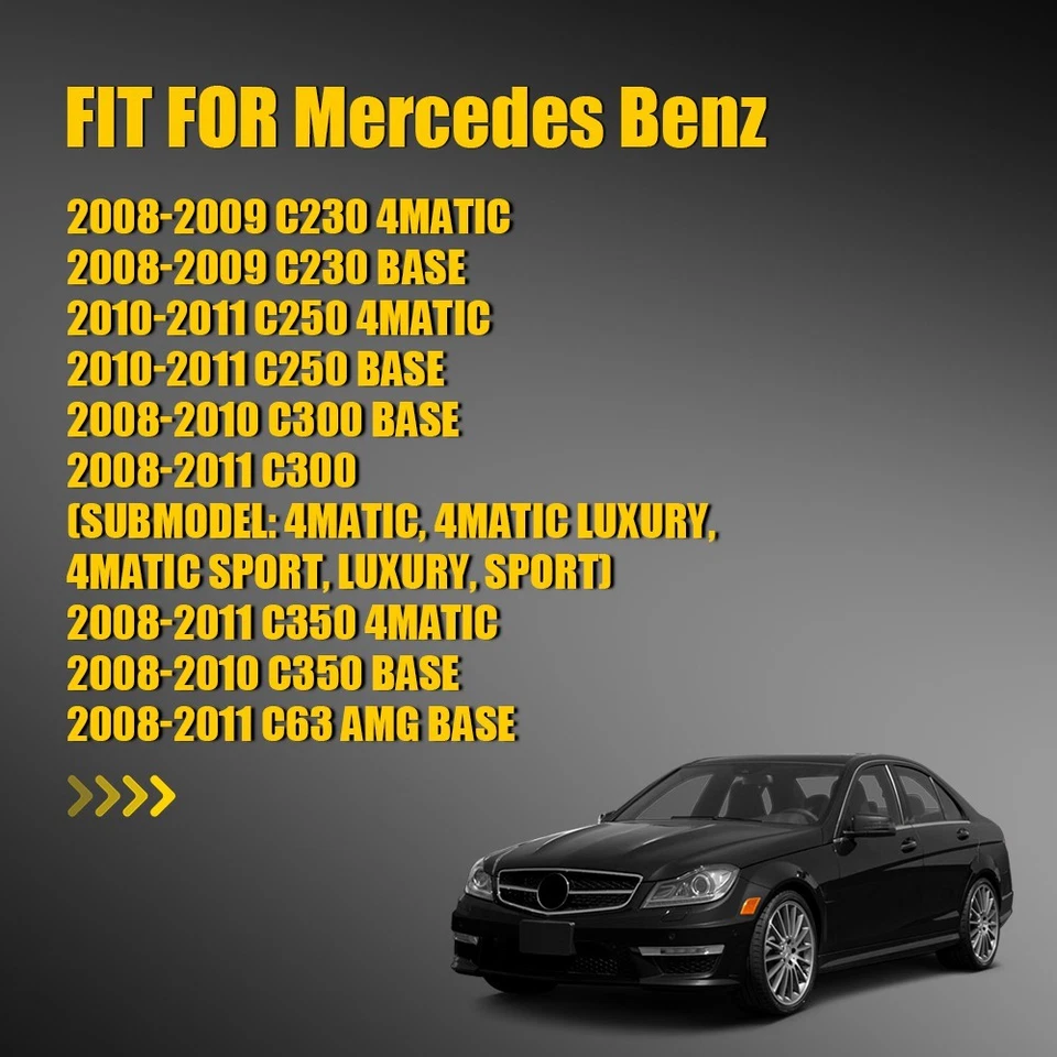 Espejo retrovisor lateral pasajero vidrio térmico para Mercedes Benz C230 C250 C300 C350 C63 AMG Foto 2 de 4