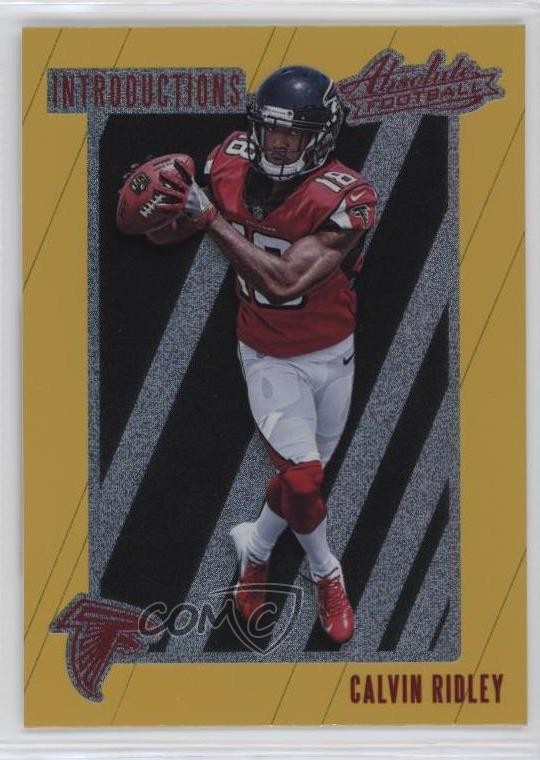 2018 Panini Absolute Introductions Spectrum Gold Calvin Ridley #IN-CR 13st