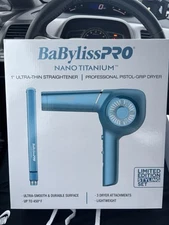 BaBylissPRO Nano Titanium 1'' Straightener & Professional Dryer #BNTPP36UC