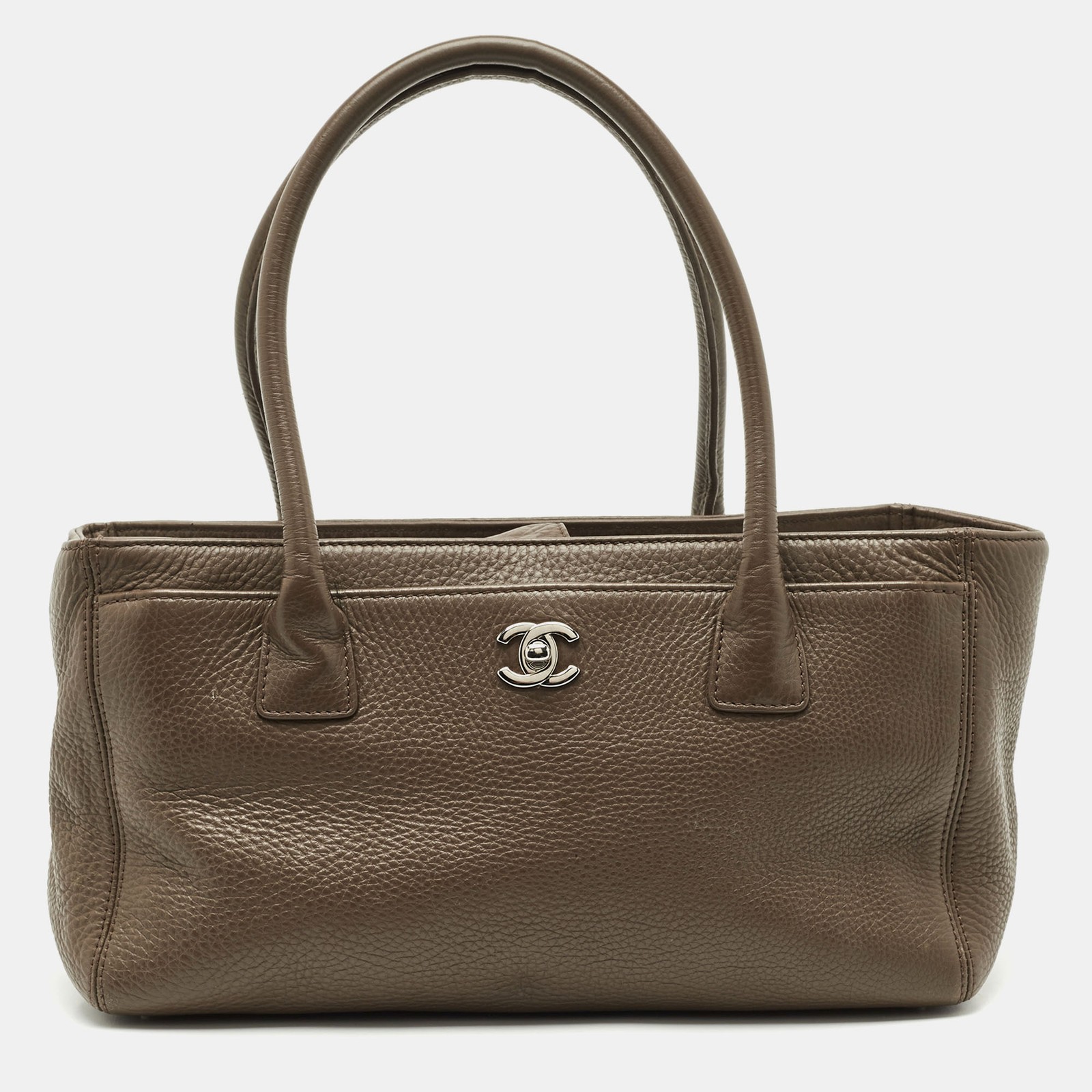 Chanel Small Cerf Tote in Rich Brown Leather