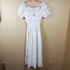 Madewell Sophia Midi Dress in Seersucker Check Size XXS