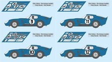 Decals AC Shelby Cobra Daytona Le Mans 1965 1:32 1:24 1:43 1:18 slot decals