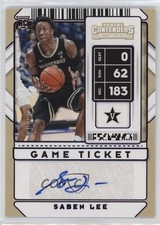2020 Contenders Draft Picks Sticker Game Ticket Blue 16/99 Saben Lee Auto 11n6